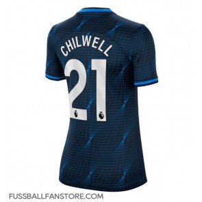 Chelsea Ben Chilwell #21 Replik Auswärtstrikot Damen 2023-24 Kurzarm